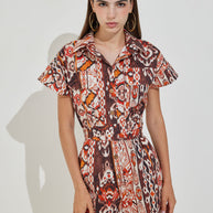 Printed Short Jumpsuit