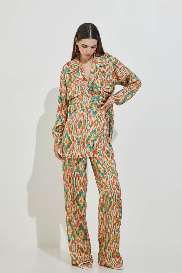 Μακρύ Πουκάμισο με Σχέδια