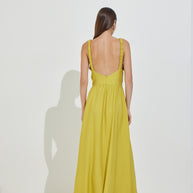 Long Dress with Tie Front