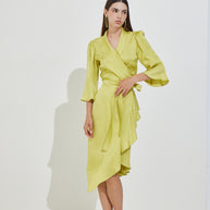 Asymmetrical Wrap Dress