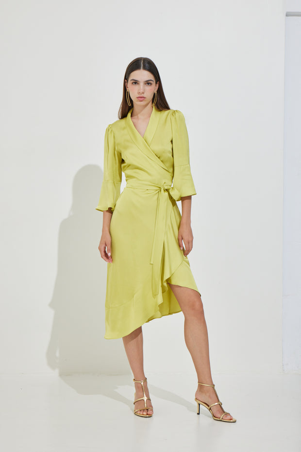 Asymmetrical Wrap Dress