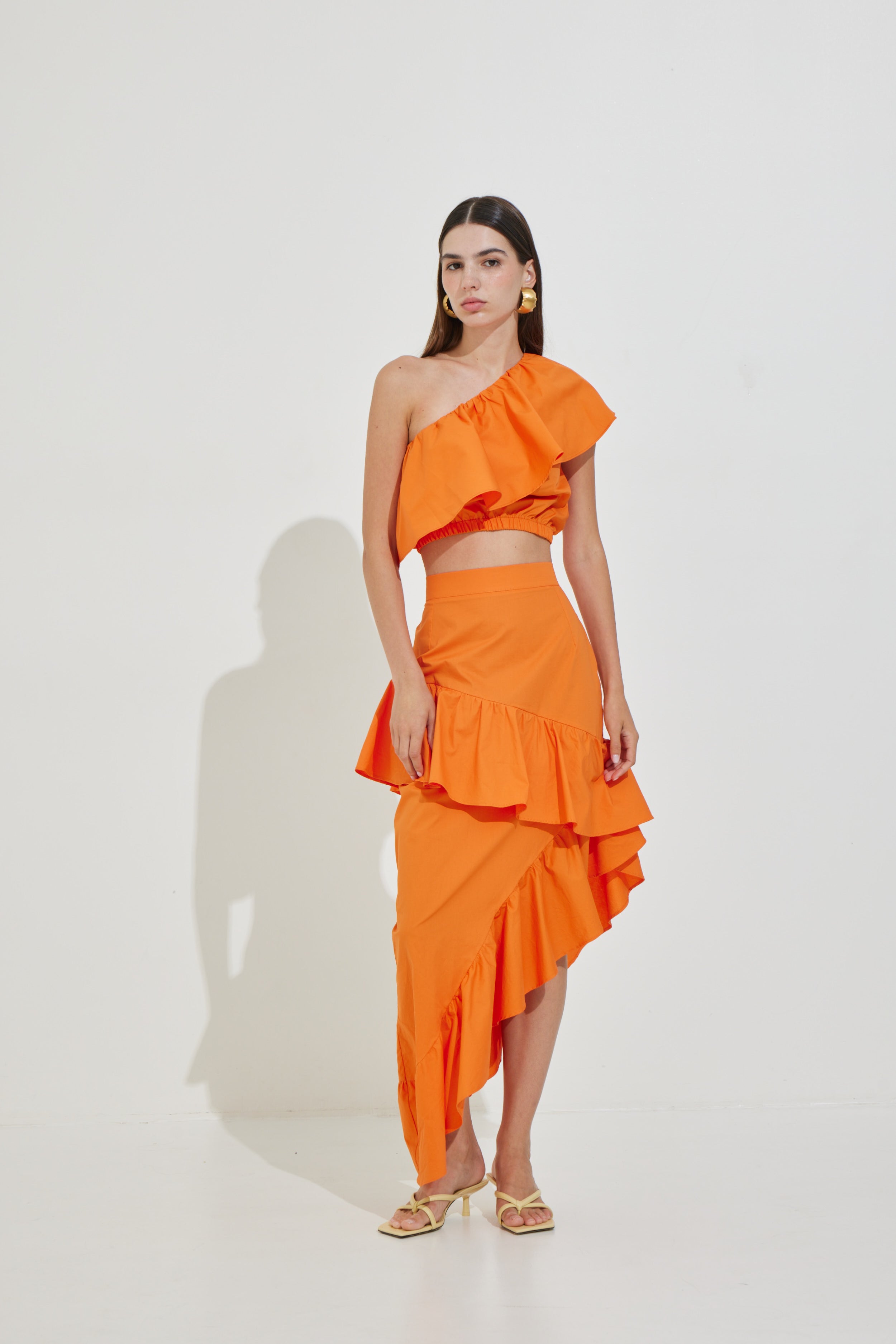 Long Skirt with Ruffles