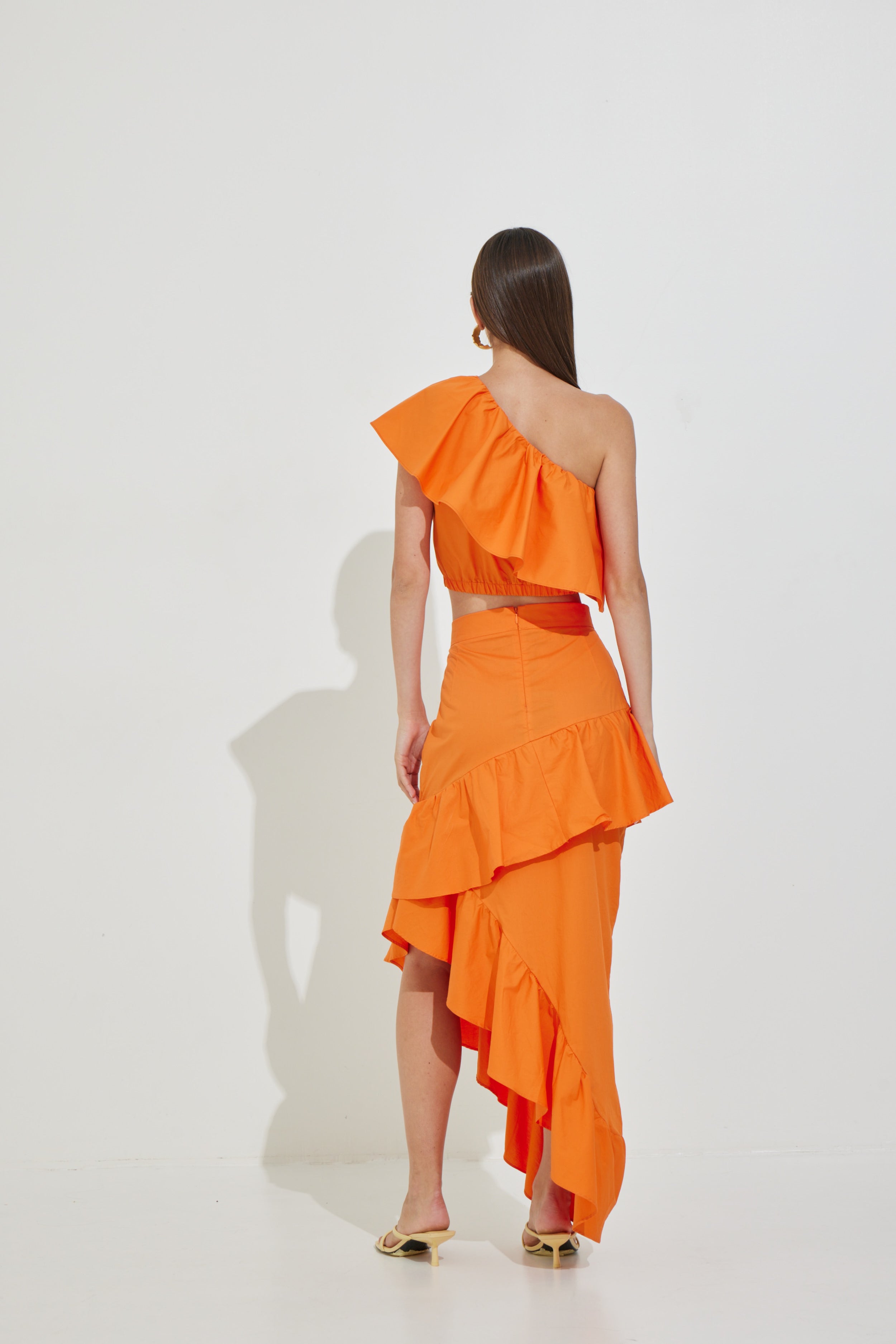 Long Skirt with Ruffles