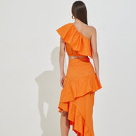 Long Skirt with Ruffles