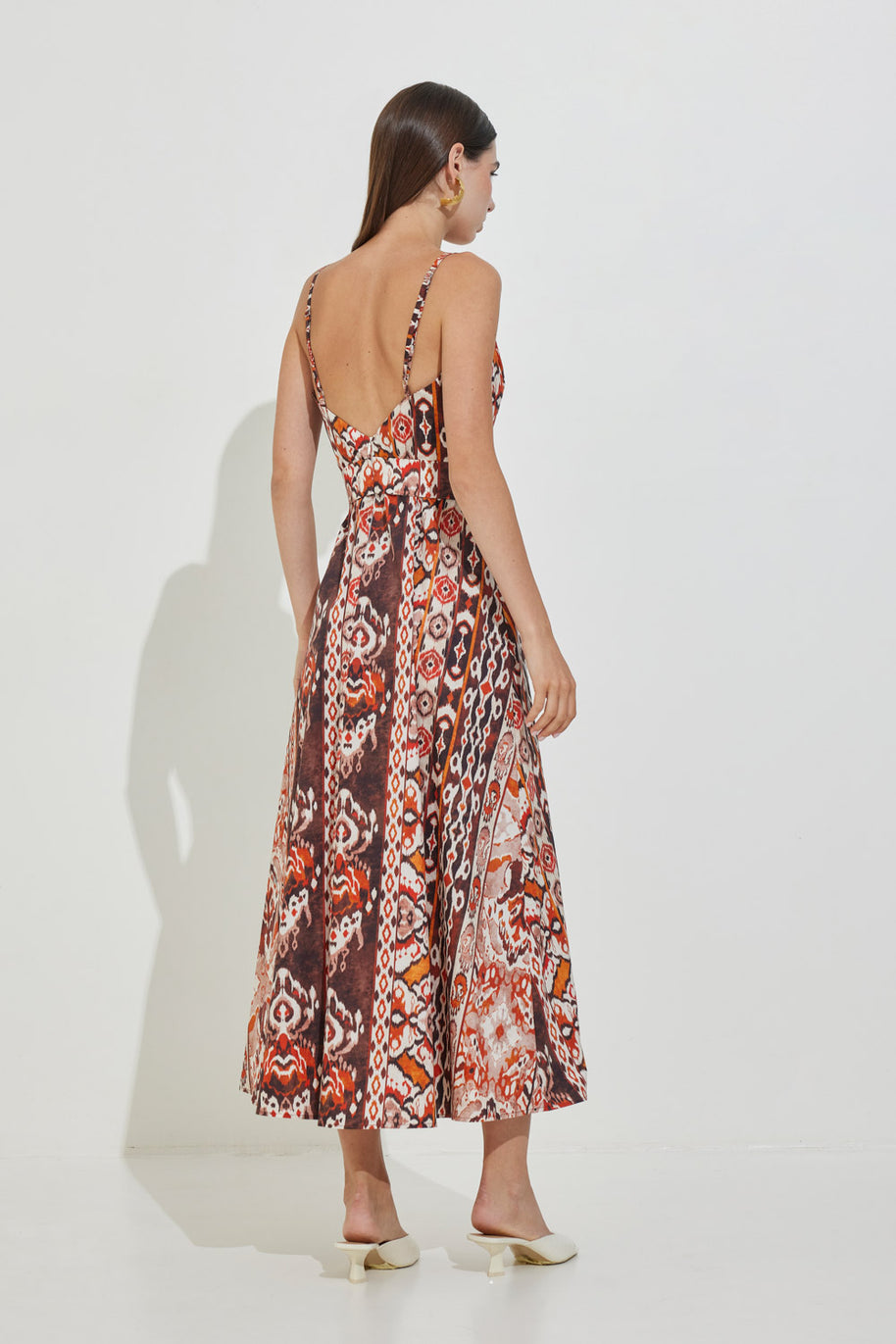 Sleeveless Printed Dress