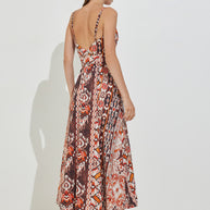 Sleeveless Printed Dress