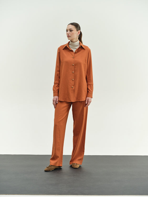 Παντελόνι ίσιο με λάστιχο