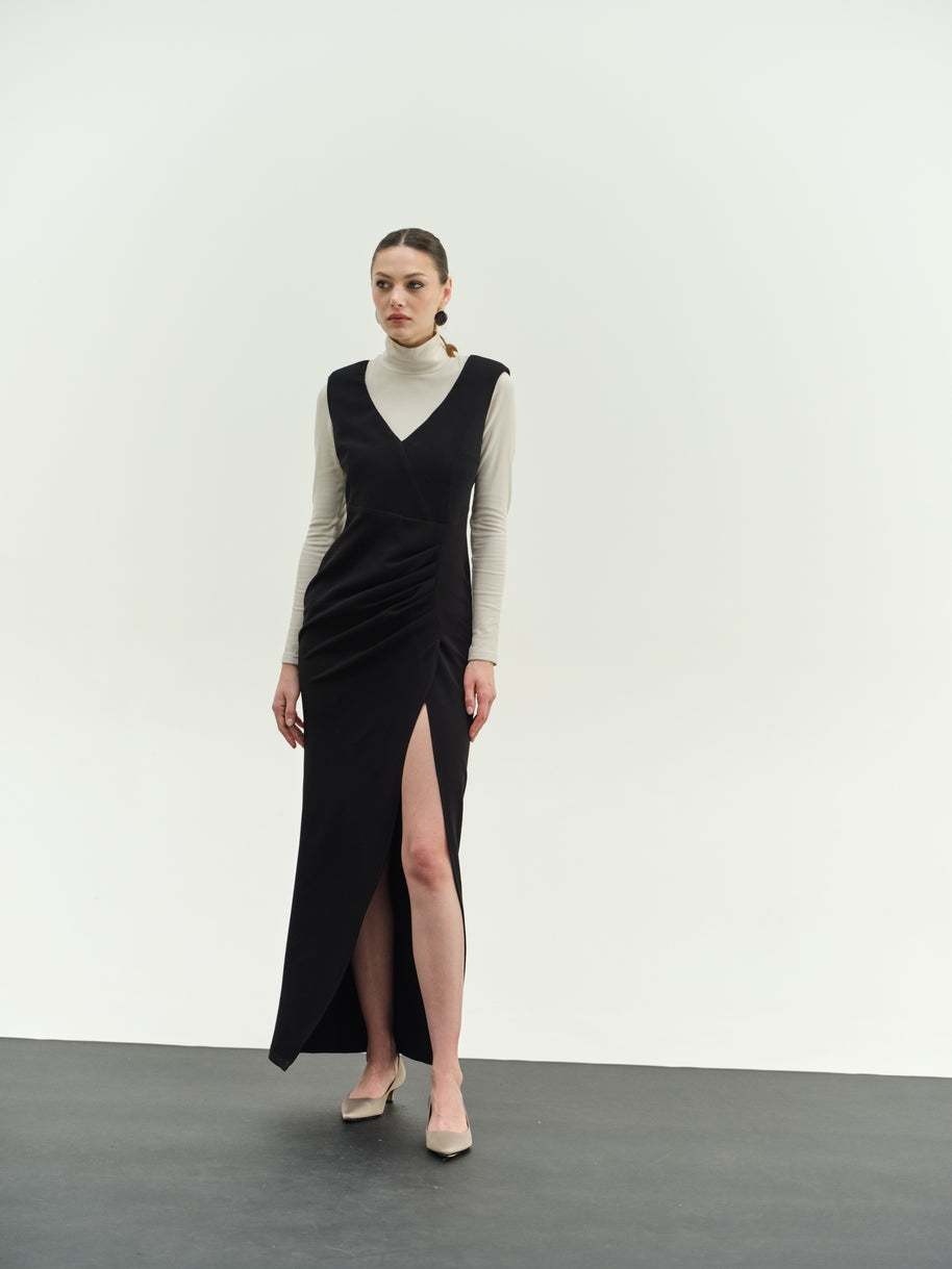 Φόρεμα μακρύ με άνοιγμα