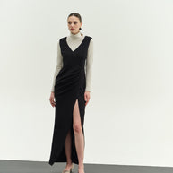 Φόρεμα μακρύ με άνοιγμα