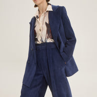 Double-breasted oversized blazer