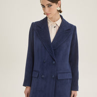 Double-breasted oversized blazer
