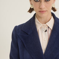 Double-breasted oversized blazer