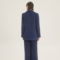 Double-breasted oversized blazer