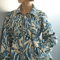 Blue printed jacket