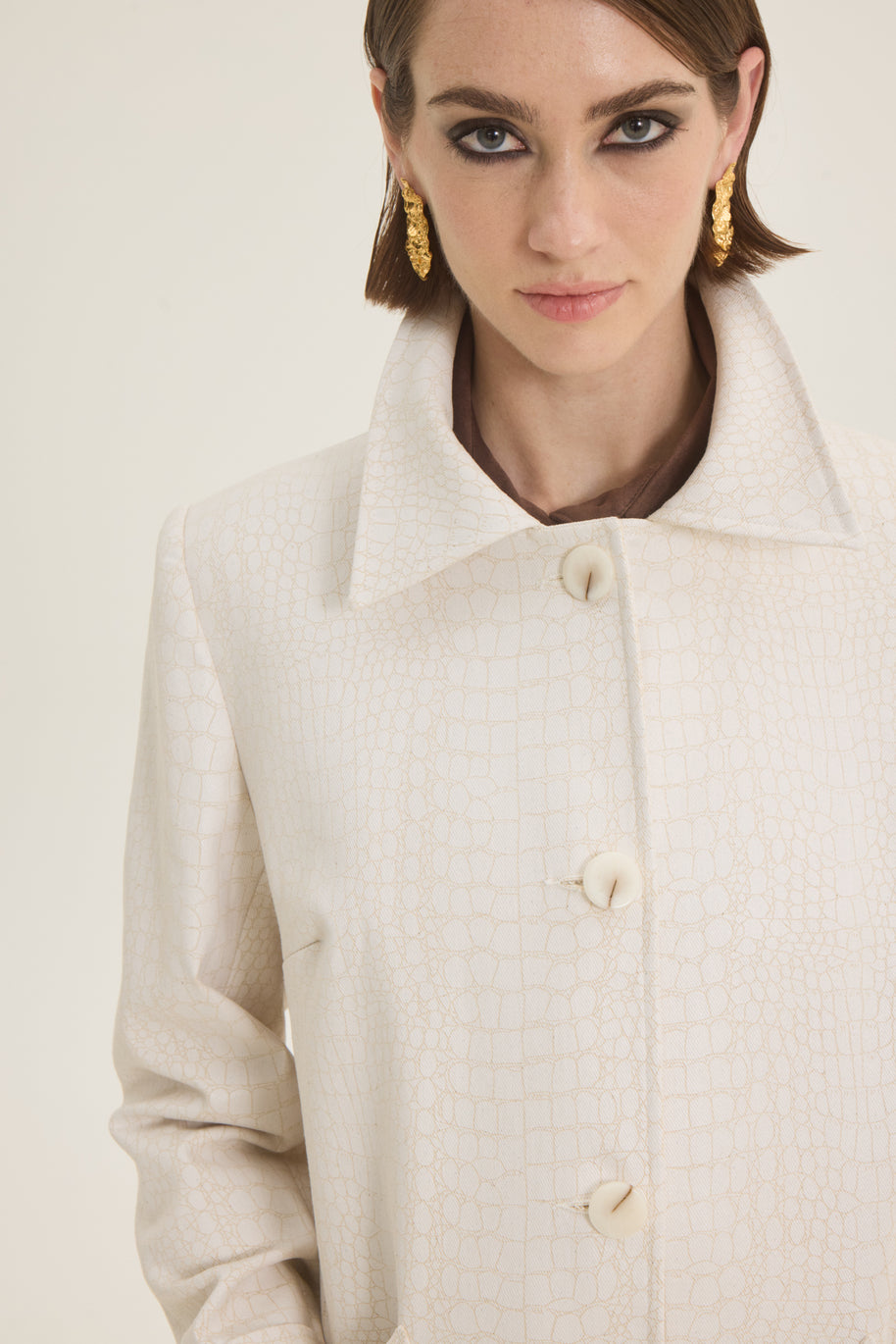 Croco coat