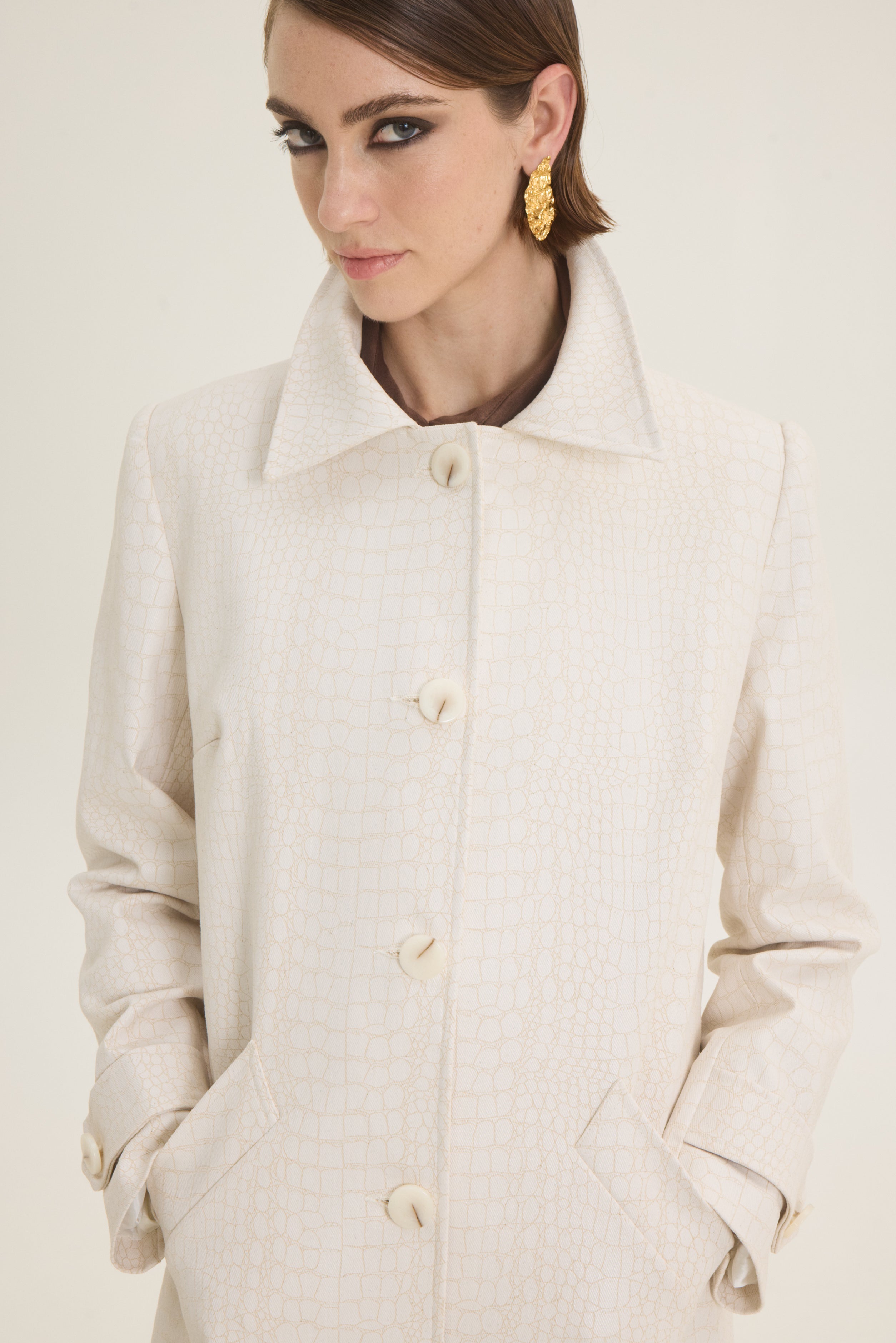 Croco coat