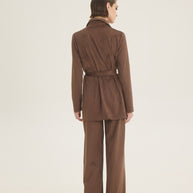 Suede pants