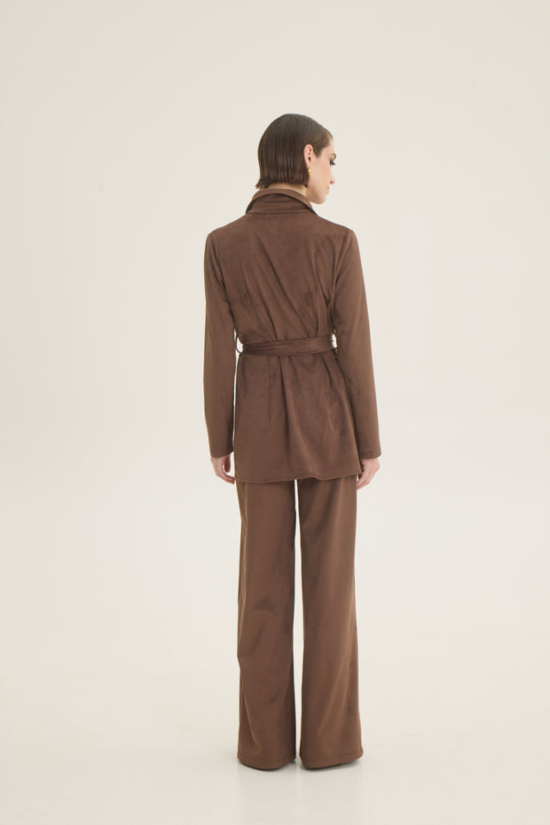Suede pants