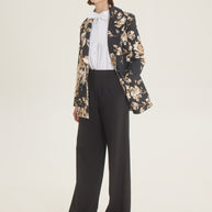 Double breasted floral jacket