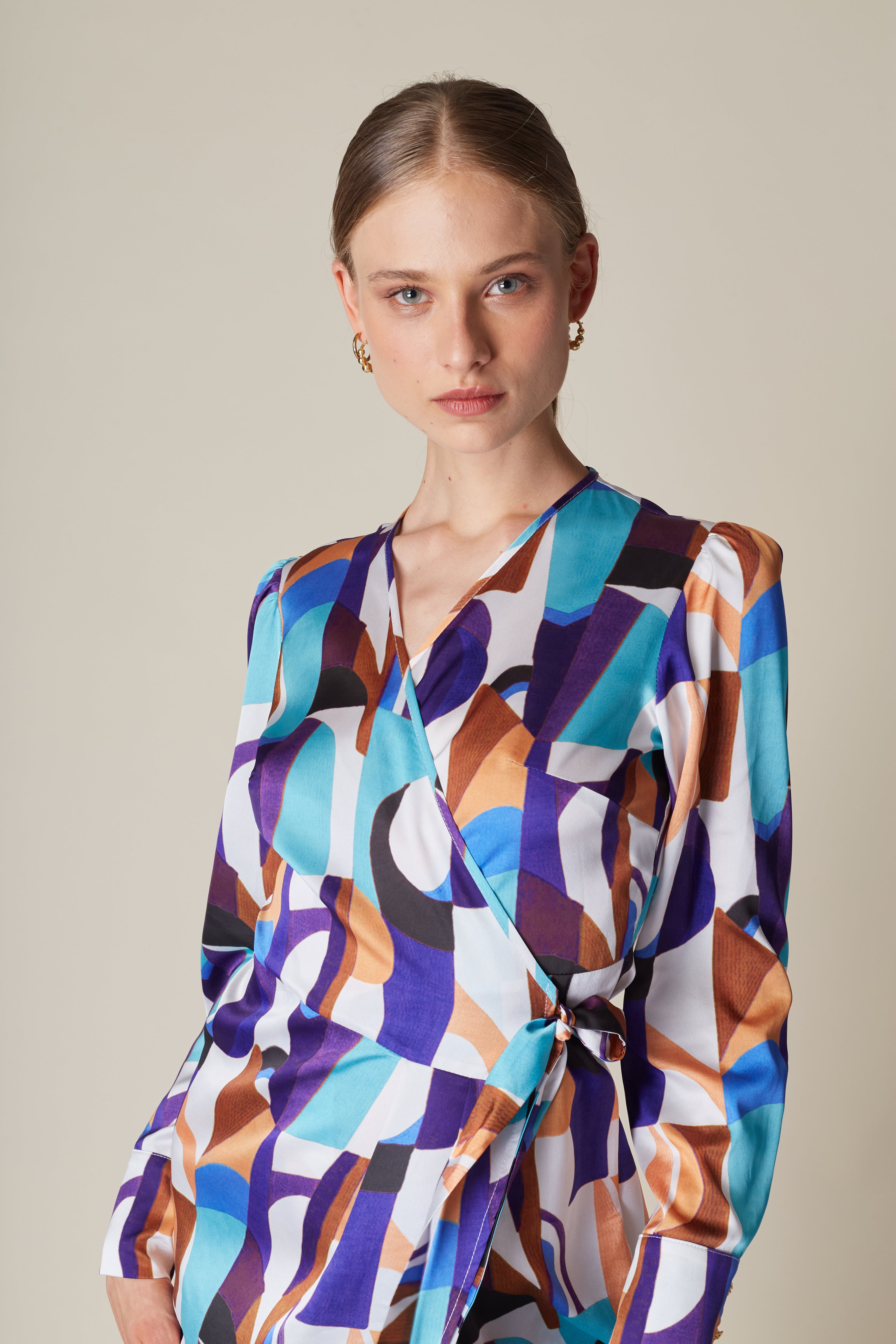 A-Line Satin Dress