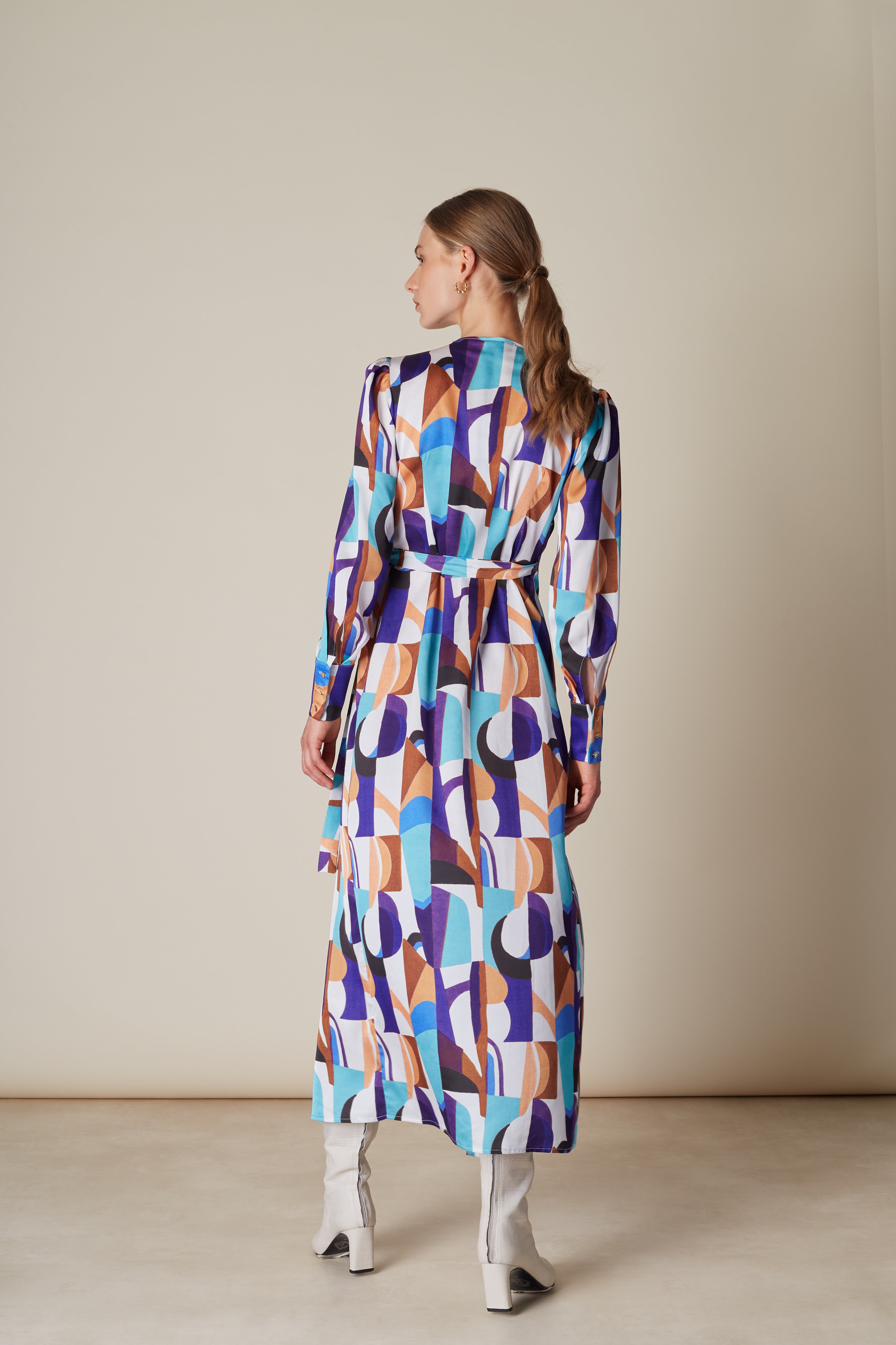 A-Line Satin Dress