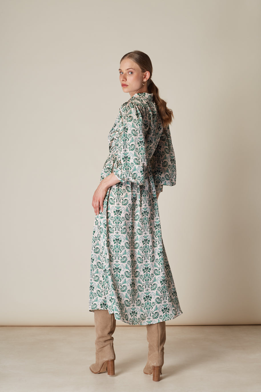 Satin Scarf Dress