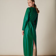 Dress with Back Opening in Skirt