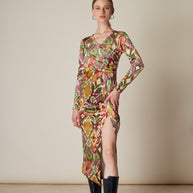 Βελουδίνο Φόρεμα με Άνοιγμα