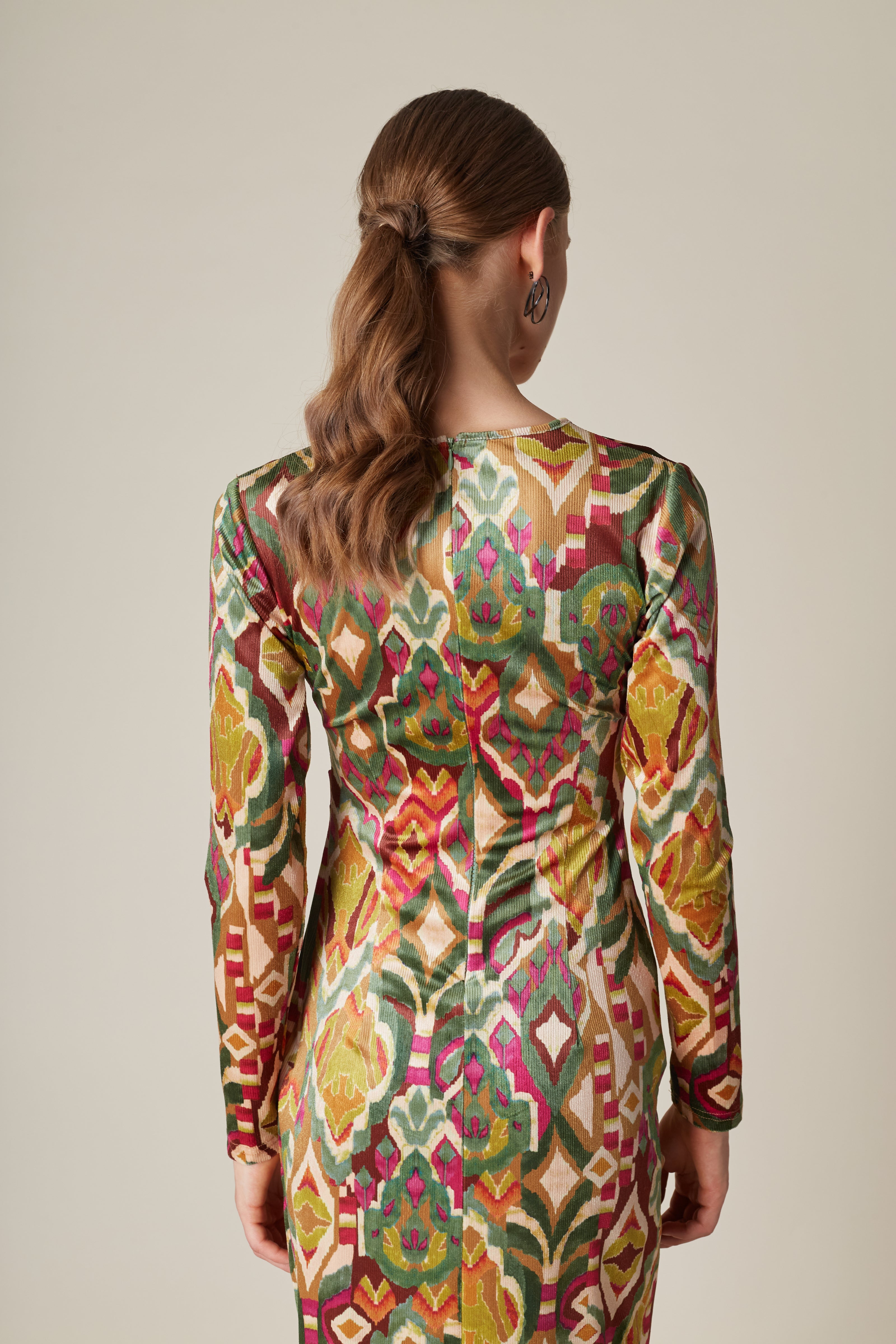 Βελουδίνο Φόρεμα με Άνοιγμα