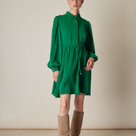 Crepe Clos Dress