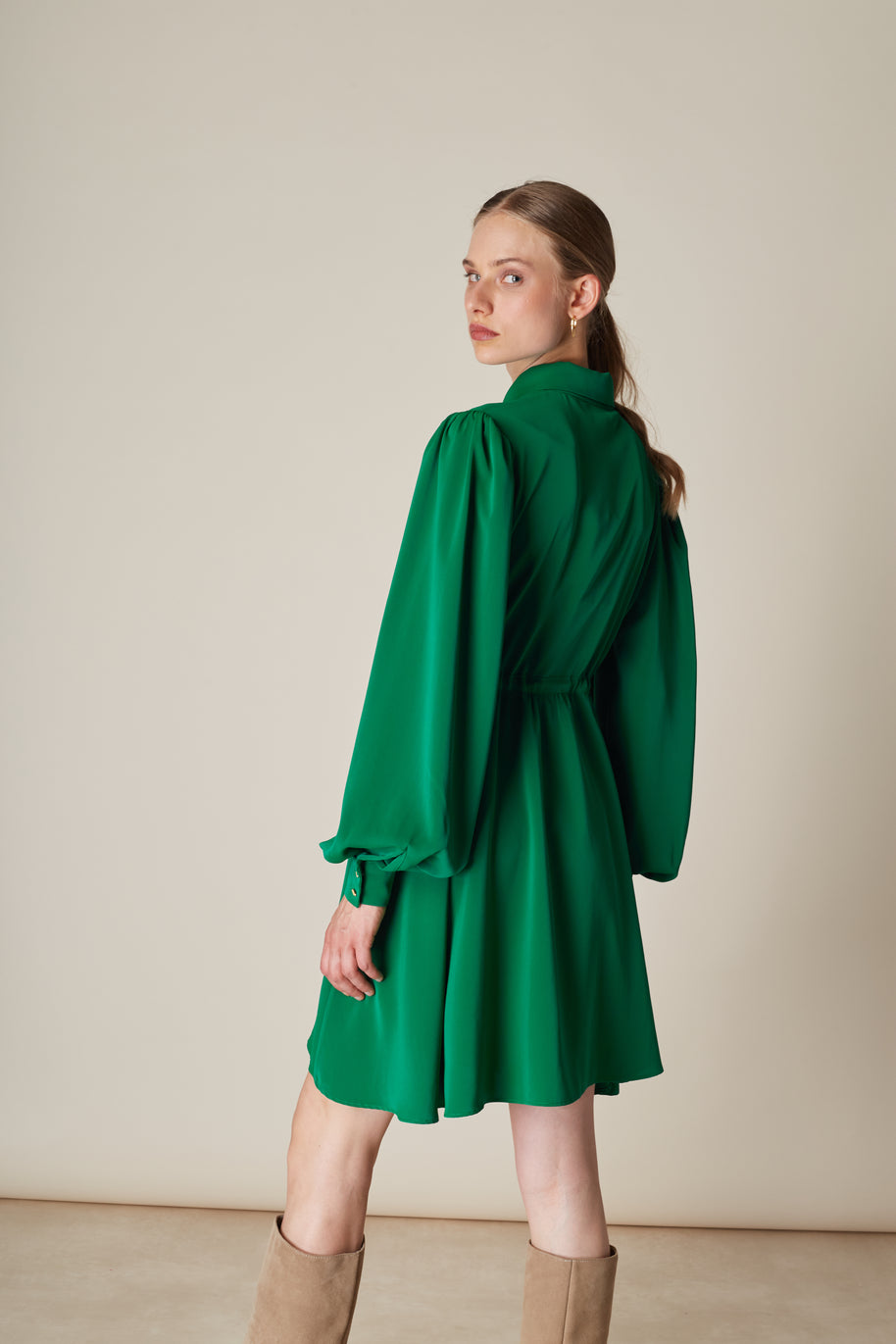 Crepe Clos Dress