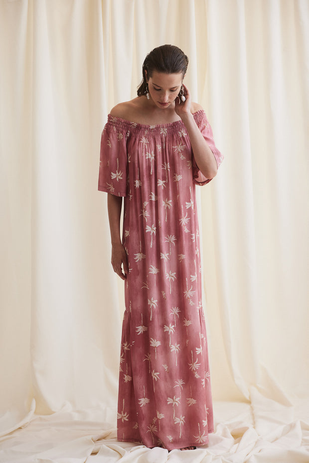Long Dress Palm Trees