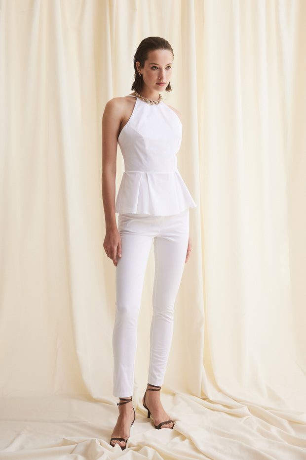 Elastic Cotton Pants