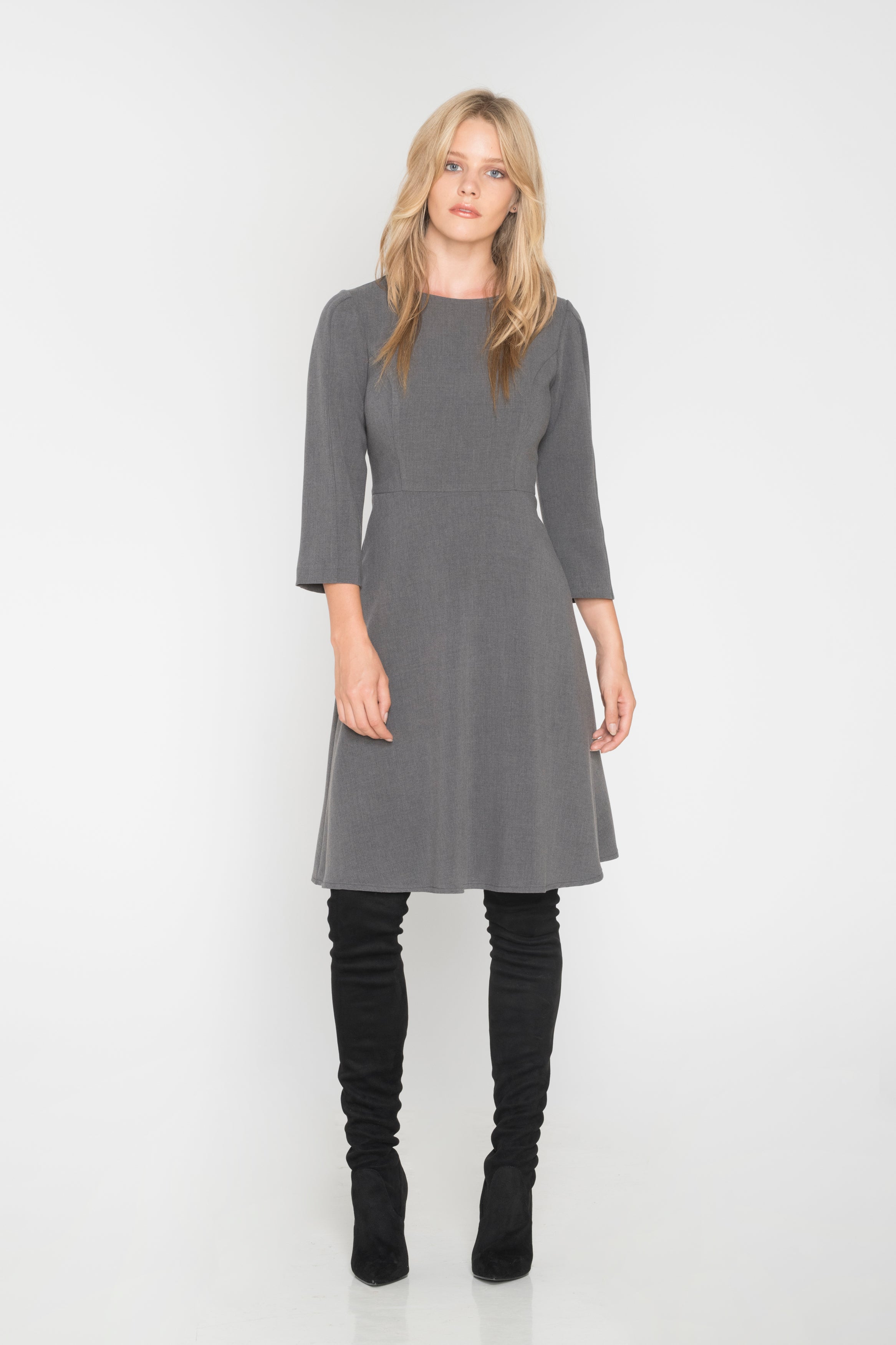 Midi Φόρεμα με Φερμουάρ