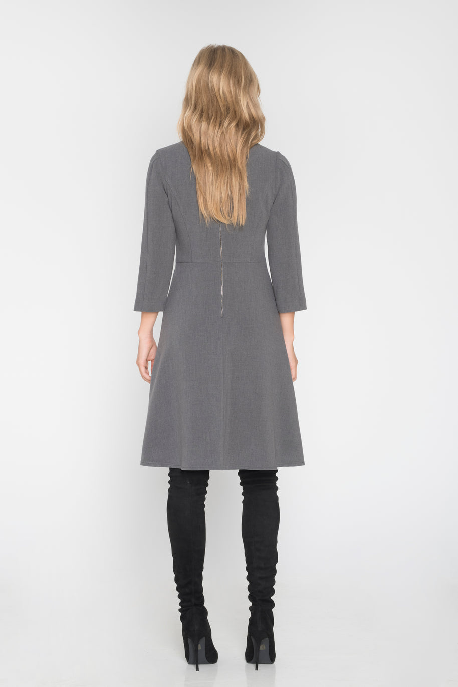 Midi Φόρεμα με Φερμουάρ