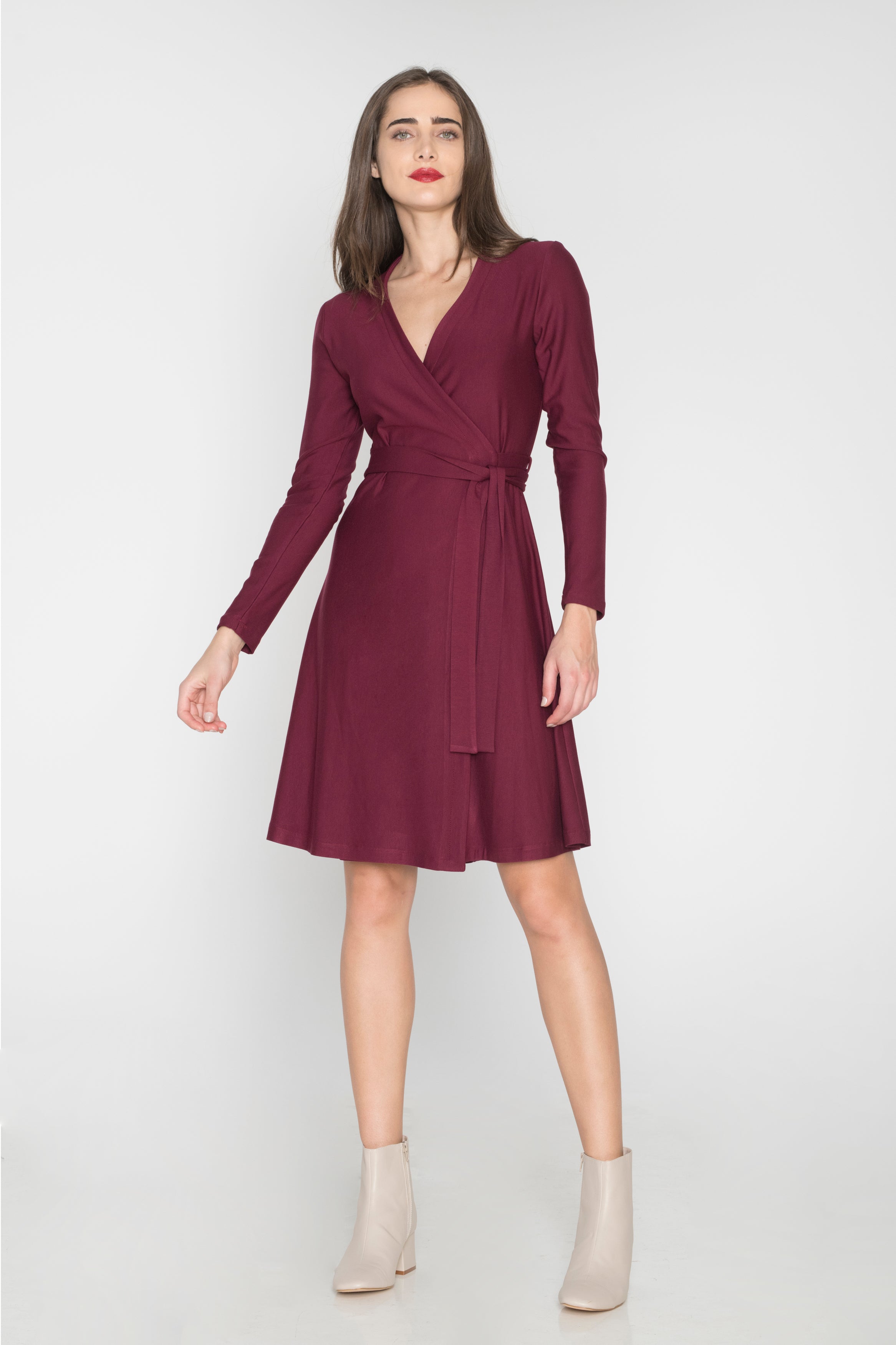 Dress with Belt at the Waist