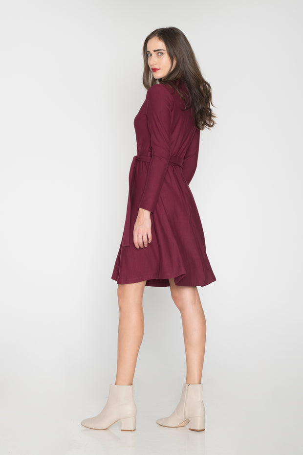 Dress with Belt at the Waist