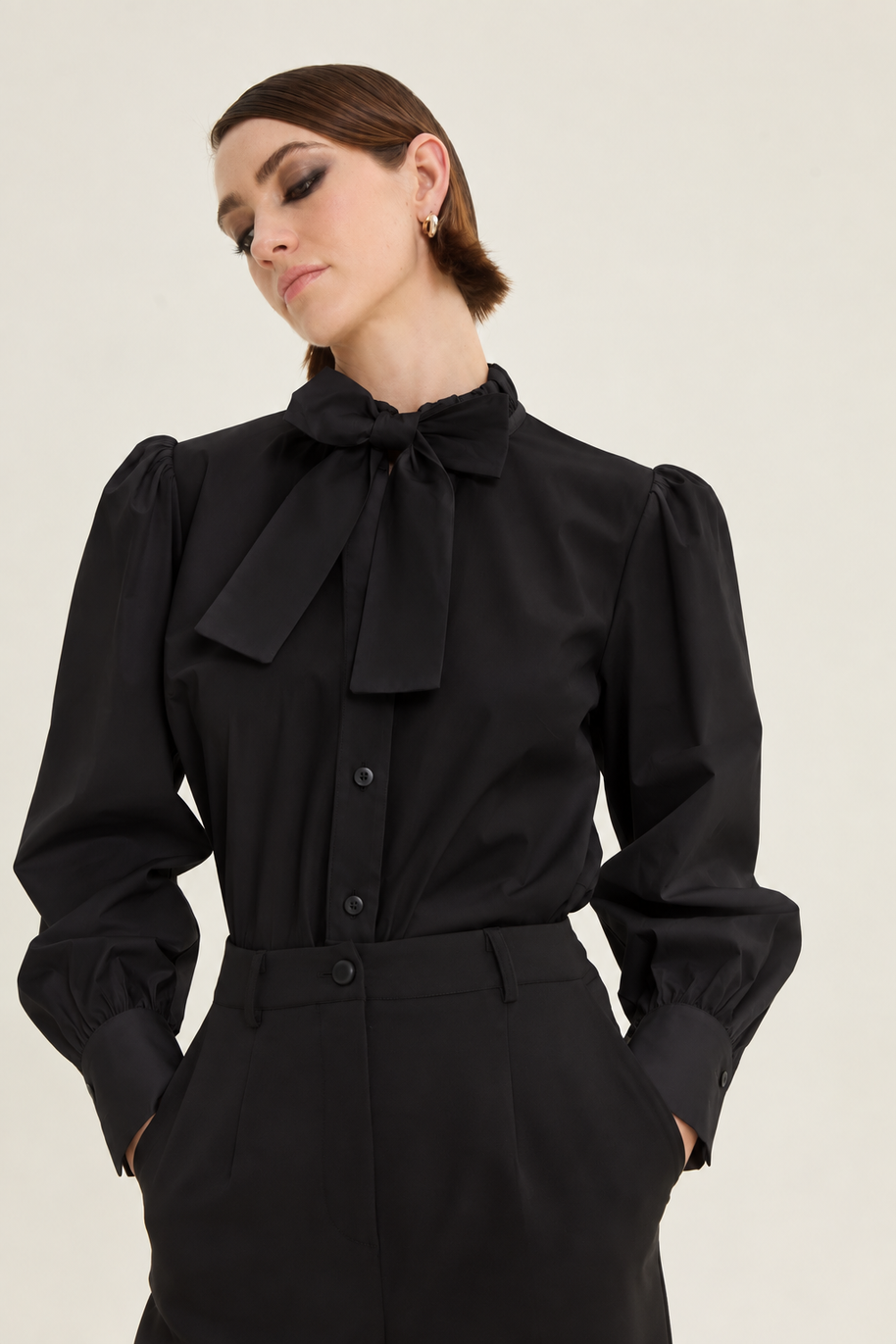 Shirt with bow