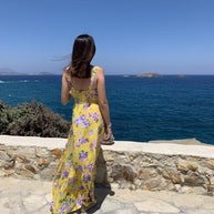 Sleeveless Floral Dress