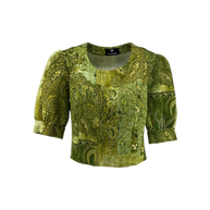 Crop-top με Τύπωμα Λαχούρι