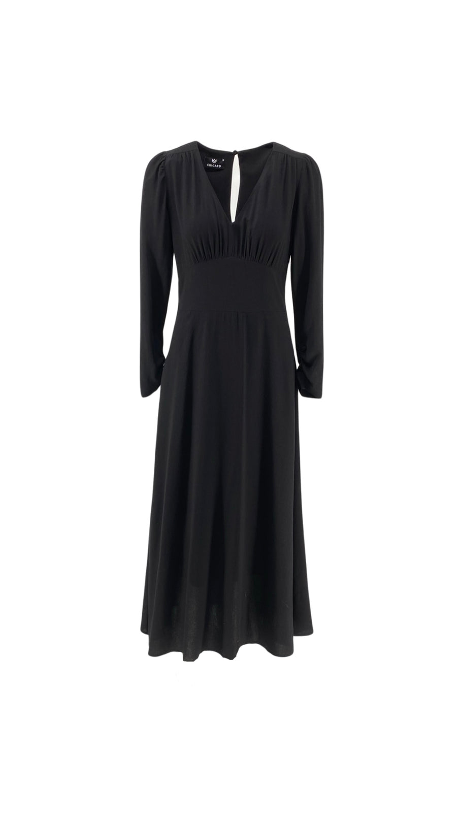 Μακρύ Φόρεμα με V Λαιμόκοψη