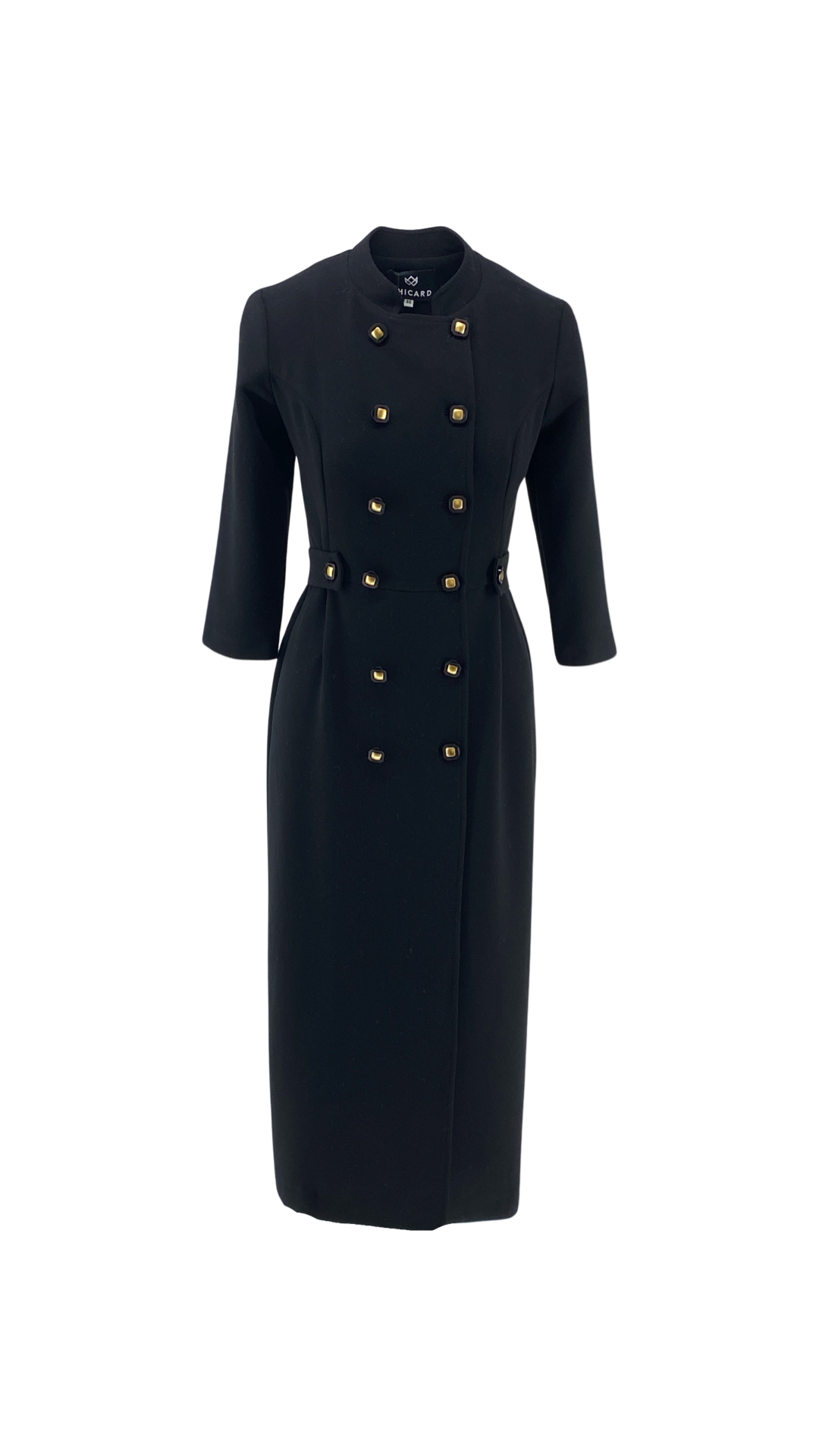 Κρεπ Φόρεμα με Κουμπιά