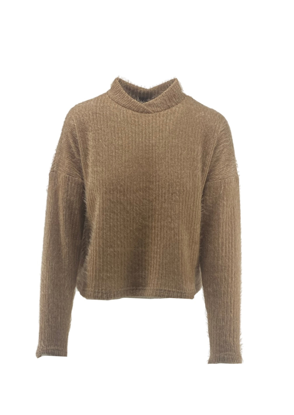 Κοντό Πλεκτό Πουλόβερ