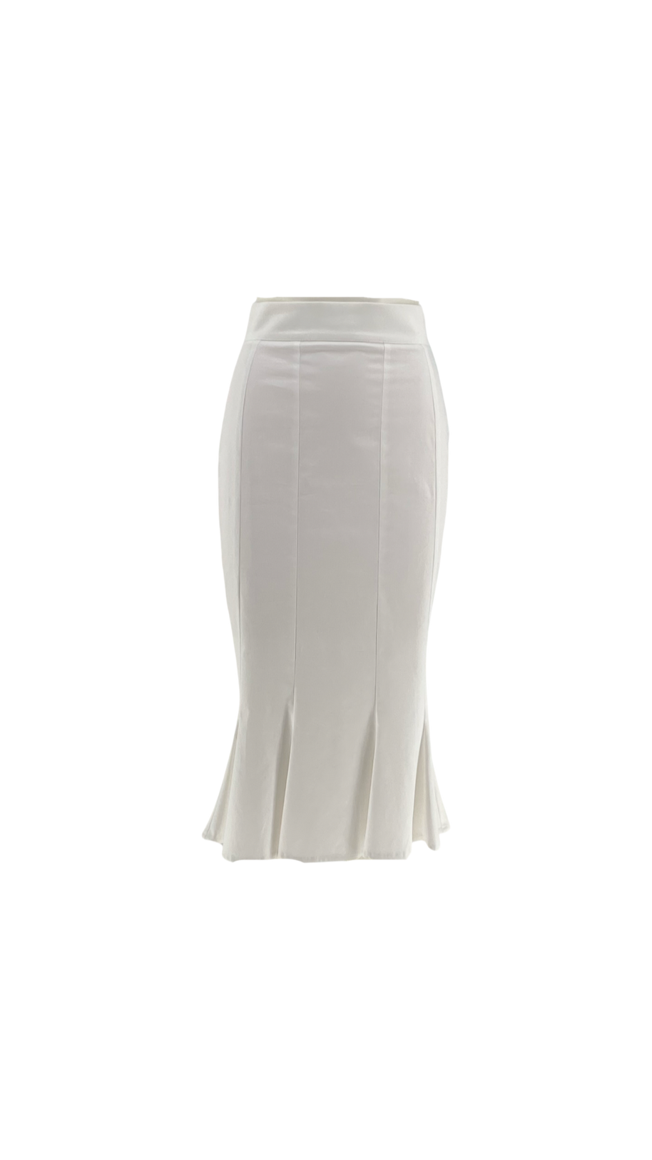 Straight-Length Skirt with Slits