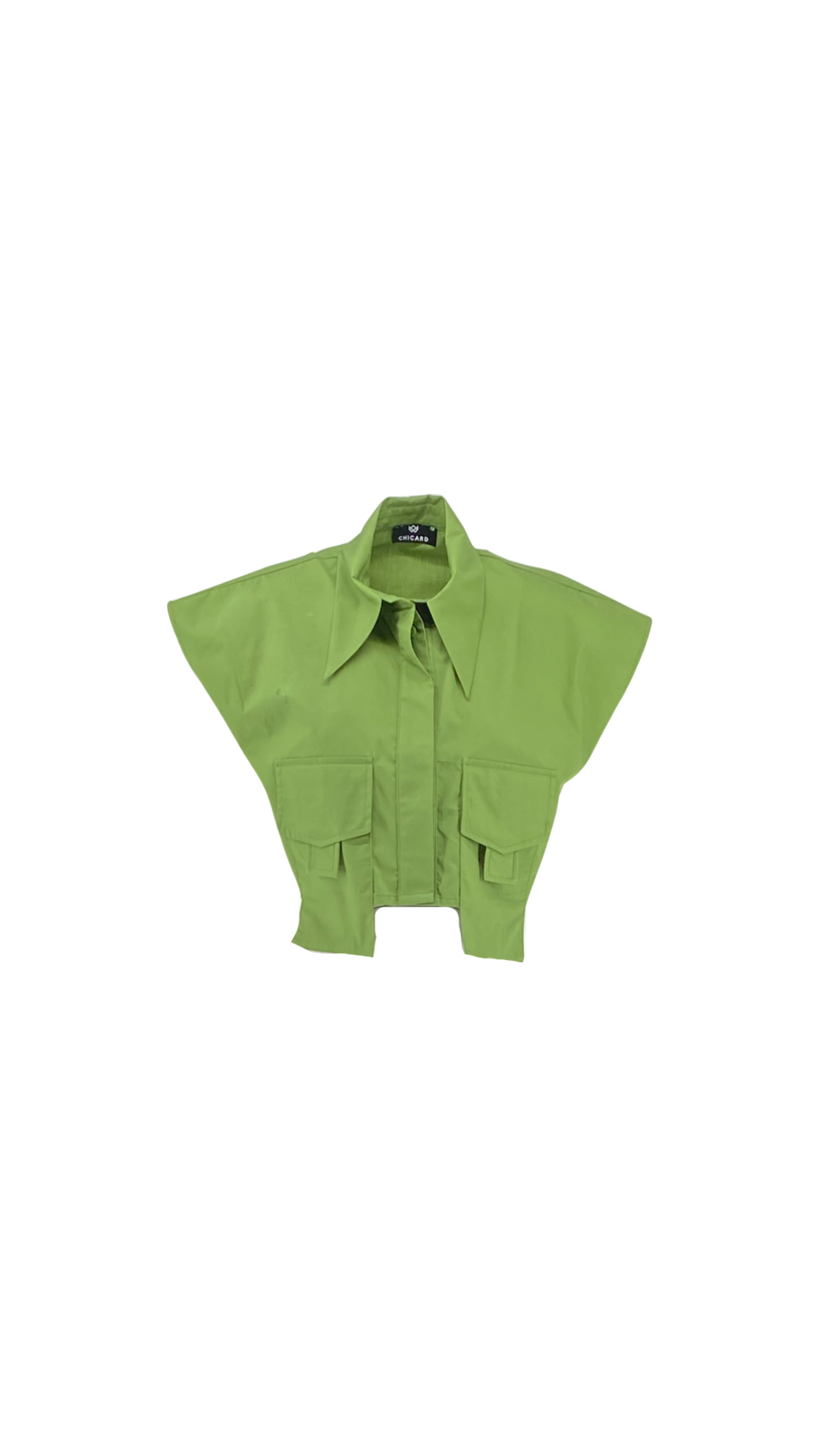 Crop Shirt with Long Pockets