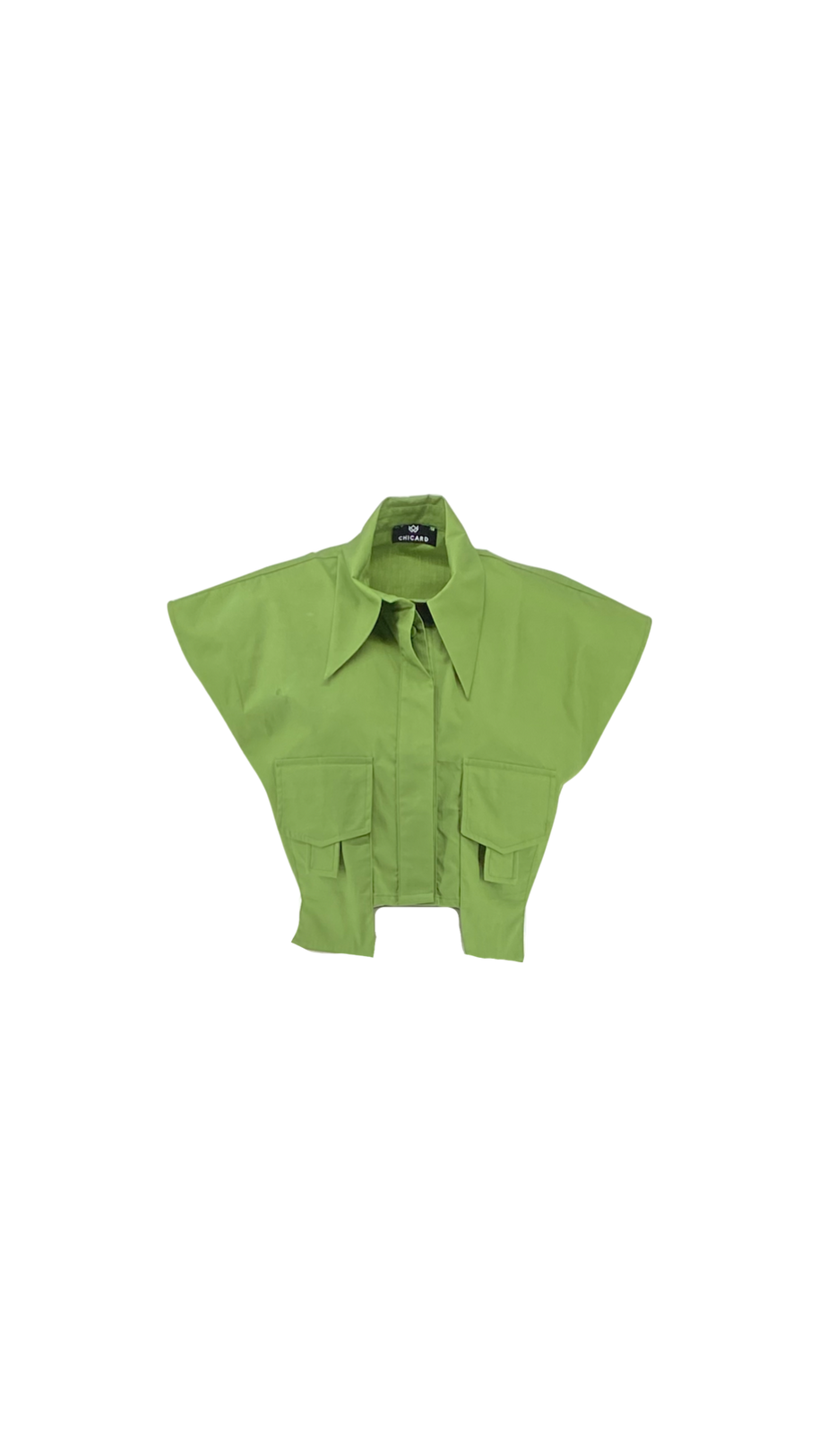 Crop Shirt with Long Pockets
