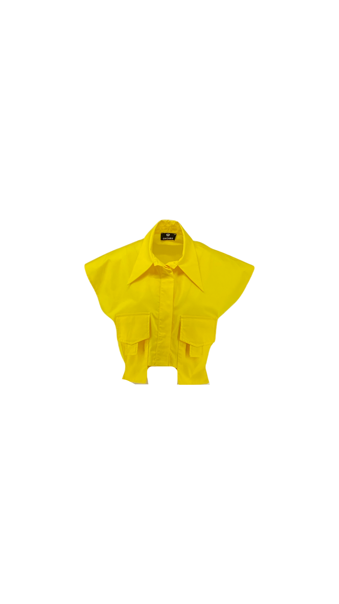 Crop Shirt with Long Pockets