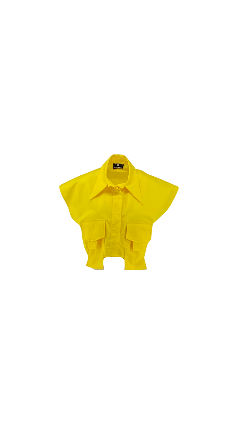 Crop Shirt with Long Pockets