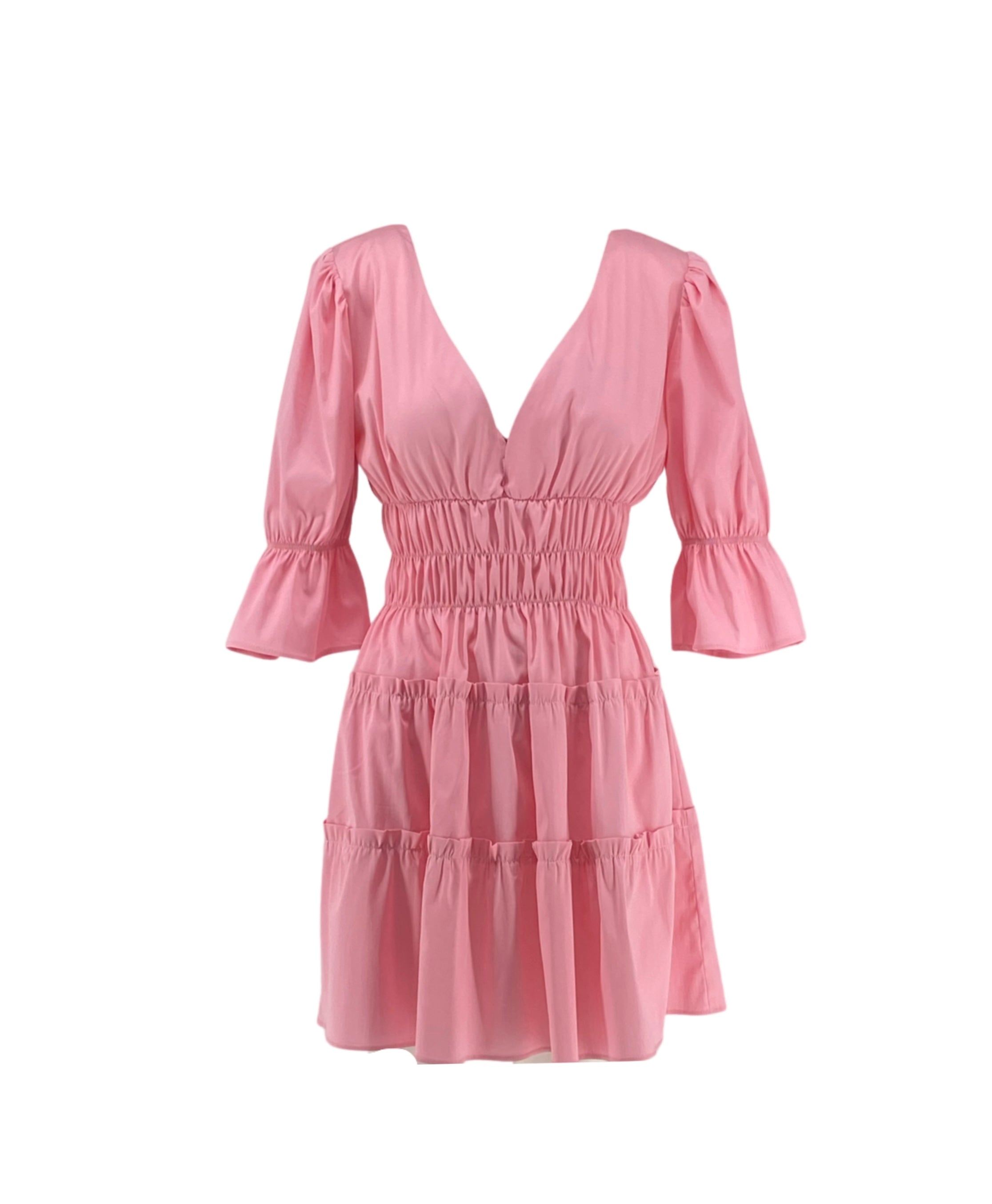 Short Dress with Ruffles