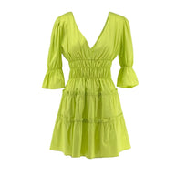 Short Dress with Ruffles